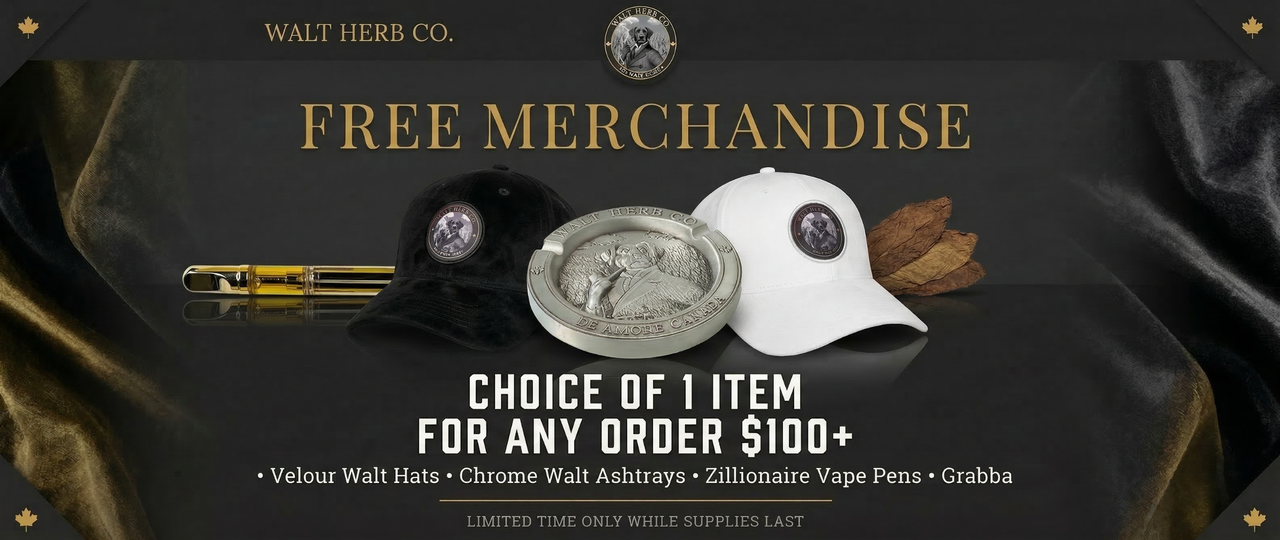 walt herb free merchan