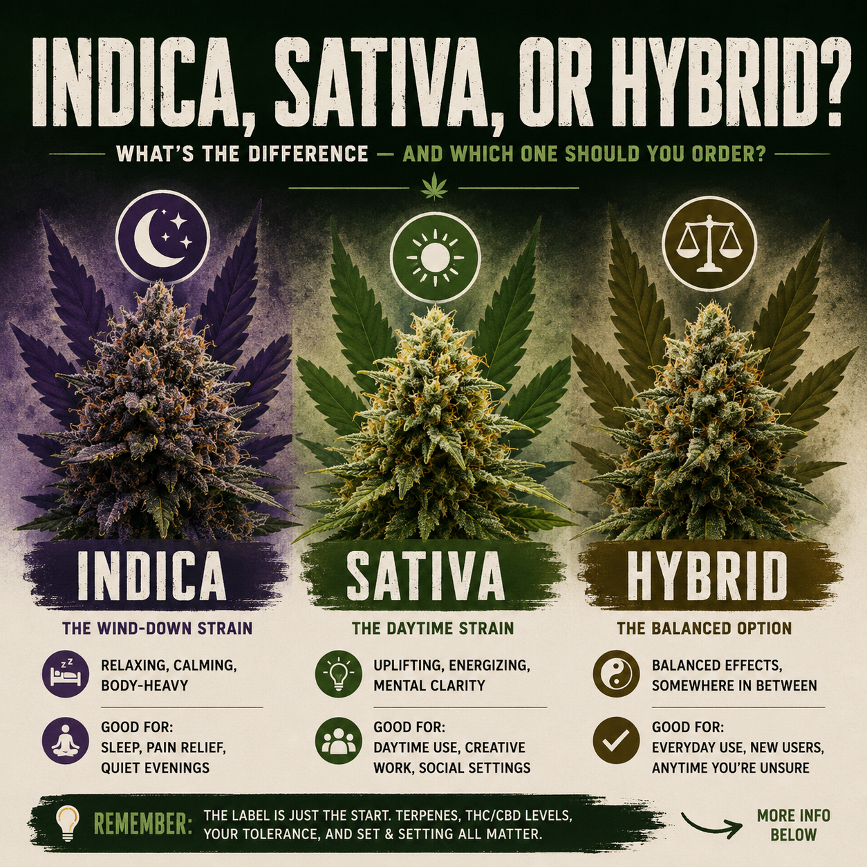 Picking the Right Strain: Indica, Sativa, and Hybrid Explained Simply