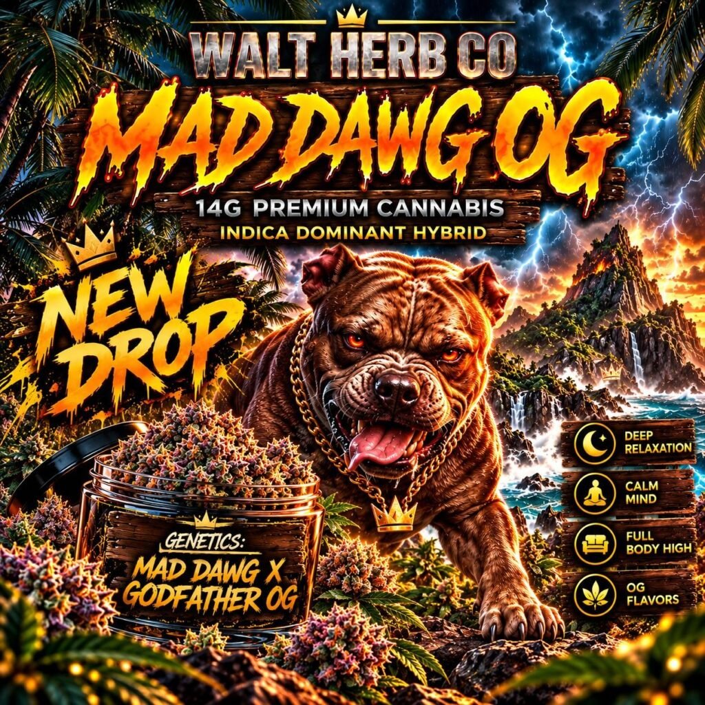 Mad Dawg OG: 7g jar NEW DROP